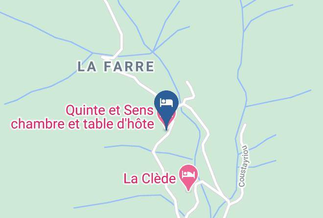 Ardeche - Quinte Et Sens Chambre Et Table D'hote Maps