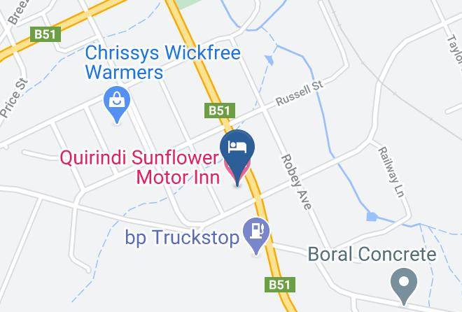 Liverpool Plains - Quirindi Sunflower Motor Inn Maps