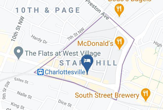 Charlottesville City - Quirk Hotel Charlottesville Maps