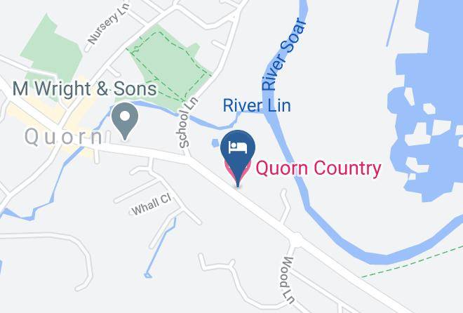 Leicestershire - Quorn Country Hotel Maps