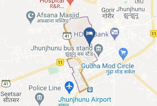 Jhunjhunun - Qureshi Hotel Maps