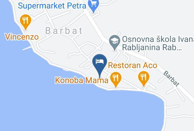 Rab - Rab Pur Pension Maps