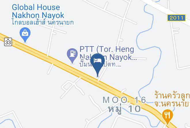 Amphoe Mueang Nakhon Nayok - Rabieng View Resort Maps