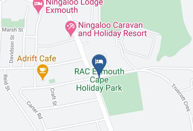 Exmouth - Rac Exmouth Cape Holiday Park Maps