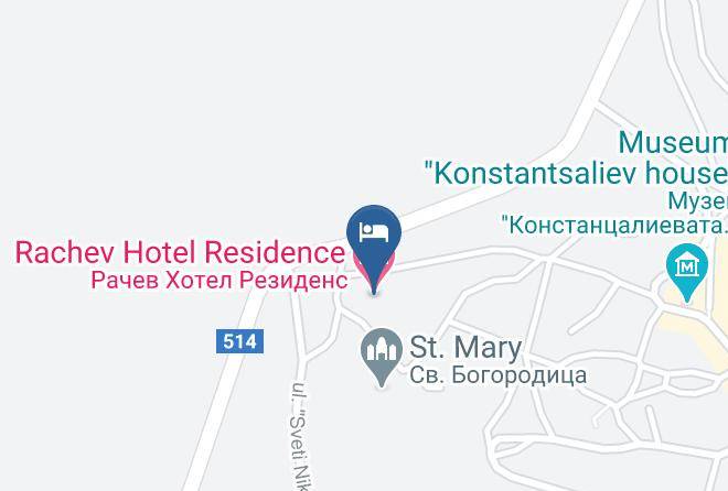 Veliko Tarnovo - Rachev Hotel Residence Maps