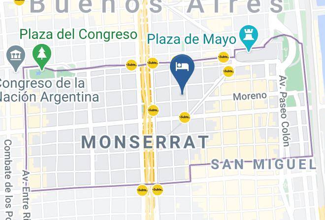 Autonomous City Of Buenos Aires - Racket Club & Spa Hotel Intercontinental Maps