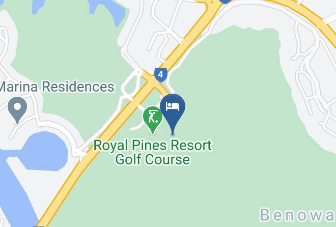 Gold Coast - Racv Royal Pines Resort Gold Coast Maps