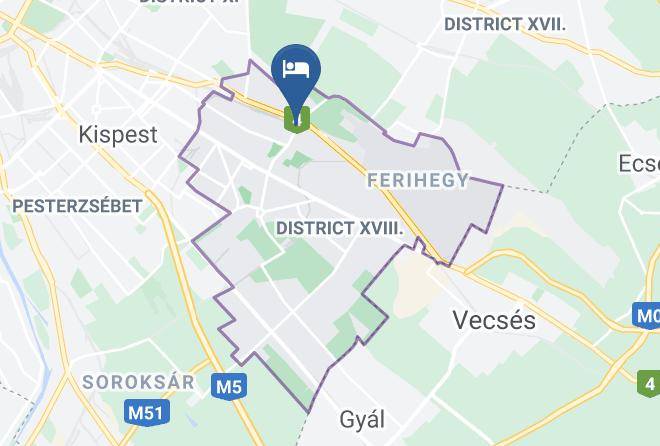 Budapest 18 Kerulet - Raday Pension Maps