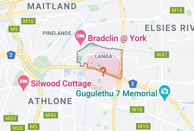 City Of Cape Town - Radebe S Bed And Breakfast Maps
