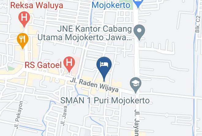 Kota Mojokerto - Raden Wijaya Hotel & Convention Maps