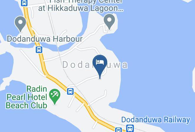 Galle - Radin Pearl Hotel Dodanduwa Maps