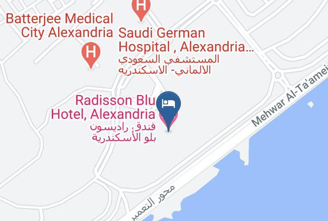 Radisson Blu Hotel & Convention Center Alexandria Map