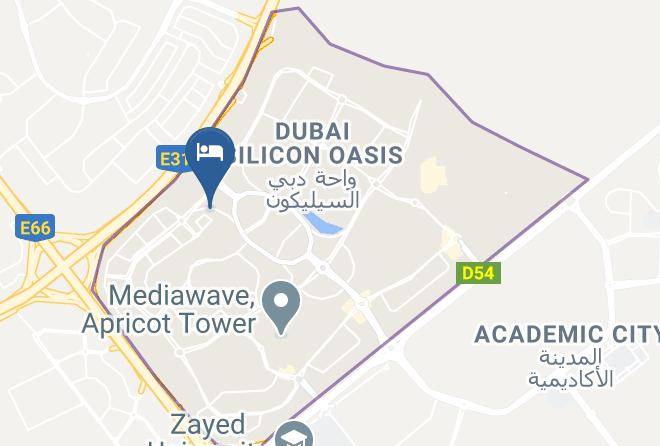 Dubai - Radisson Blu Hotel Apartments Dubai Silicon Oasis Maps