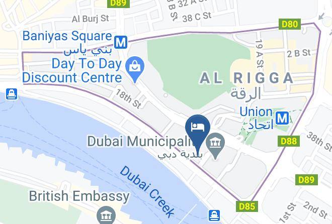 Dubai - Radisson Blu Hotel Dubai Deira Creek Maps