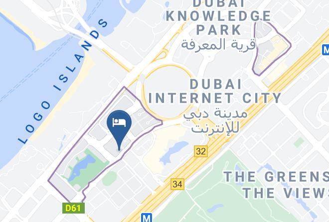 Radisson Blu Hotel Dubai Media City Map