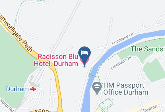 Radisson Blu Hotel Durham Map