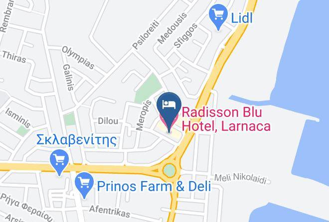 Larnaca - Radisson Blu Hotel Larnaca Maps