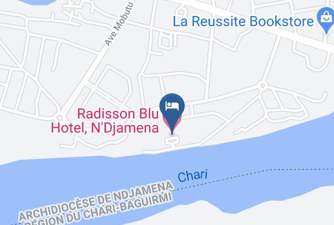N Djamena - Radisson Blu Hotel N'djamena Maps
