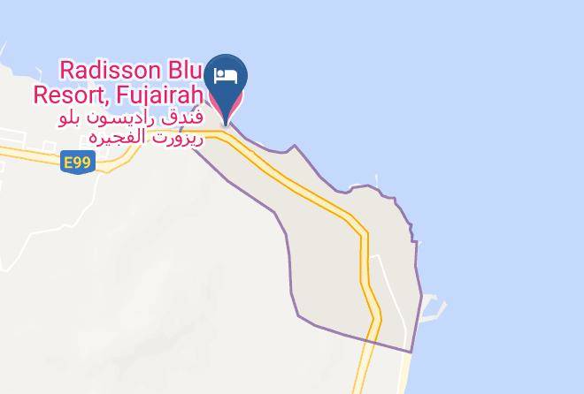 Taween Area - Radisson Blu Resort Fujairah Maps