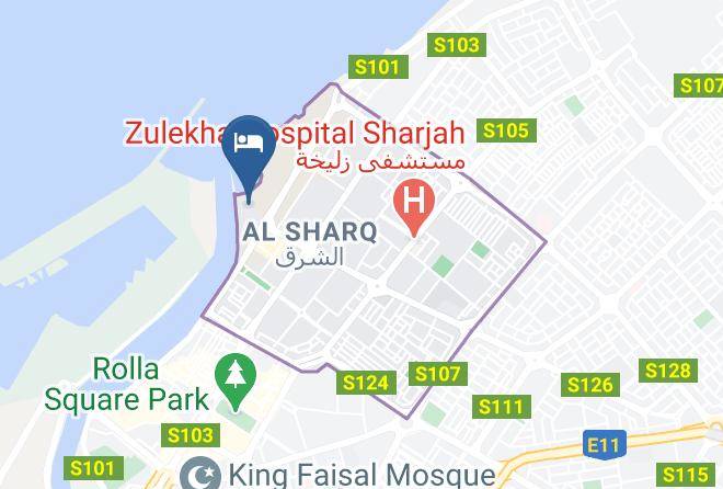 Sharjah City - Radisson Blu Resort Sharjah United Arab Emirates Maps