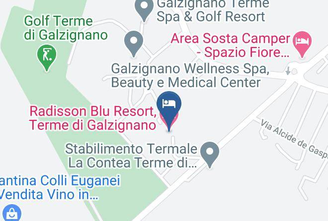 Padua - Radisson Blu Resort Terme Di Galzignano Maps