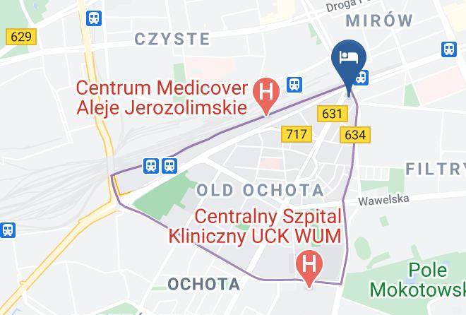 Radisson Blu Sobieski Hotel Warsaw Map