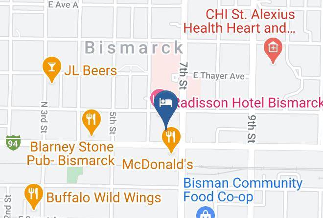 Burleigh - Radisson Hotel Bismarck Maps