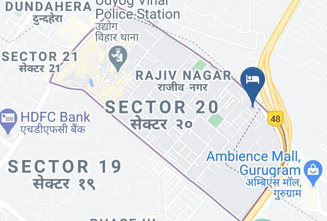 Gurgaon - Radisson Gurugram Udyog Vihar Maps