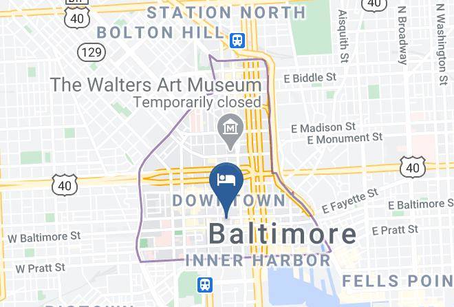 Radisson Hotel Baltimore Downtown Inner Harbor Map