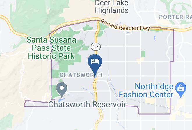 Radisson Hotel Chatsworth Map