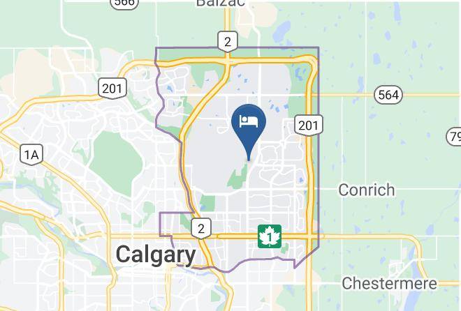 Radisson Hotel & Conference Centre Calgary Airport Map