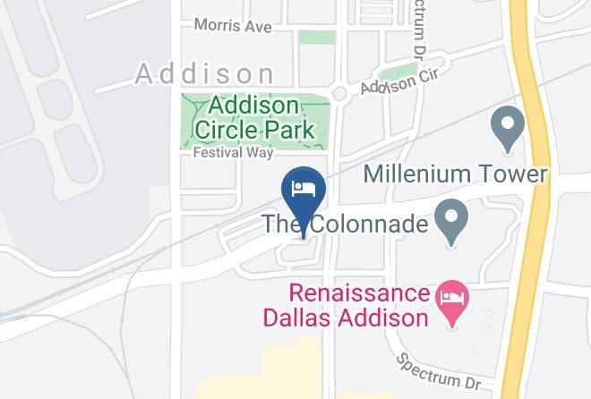 Dallas - Radisson Hotel Dallas North Addison Maps