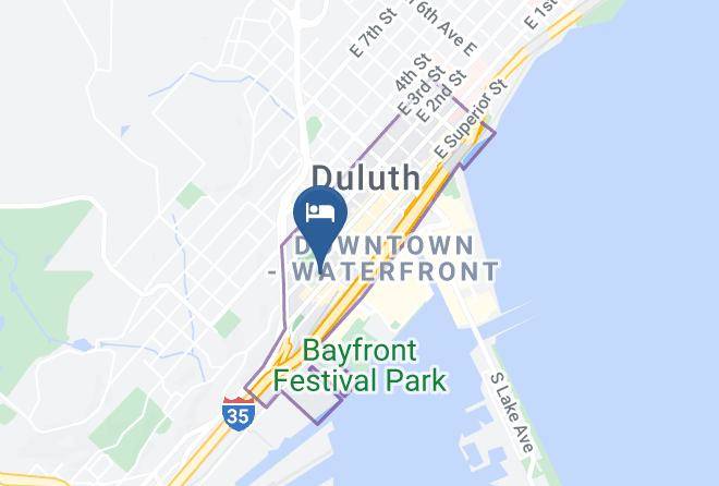 Radisson Hotel Duluth Harborview Map