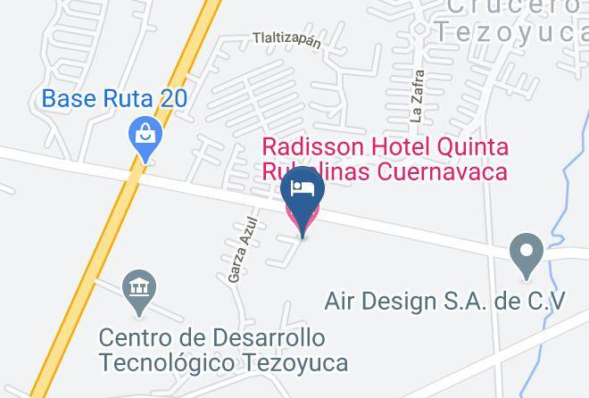 Emiliano Zapata - Radisson Hotel Quinta Rubelinas Cuernavaca Maps