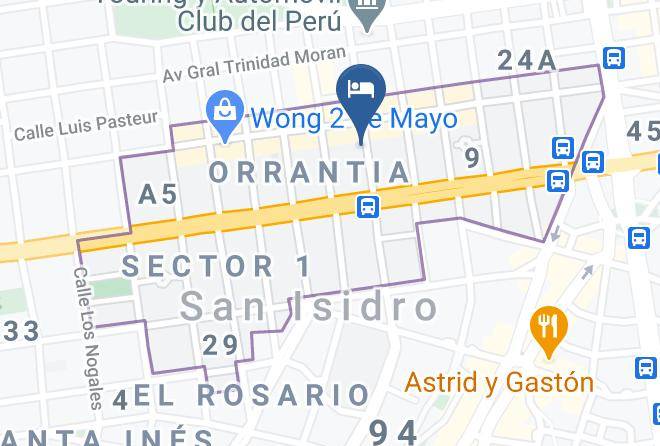 Radisson Hotel & Suites San Isidro Map