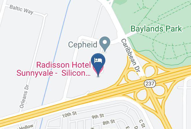 Santa Clara - Radisson Hotel Sunnyvale Silicon Valley Maps