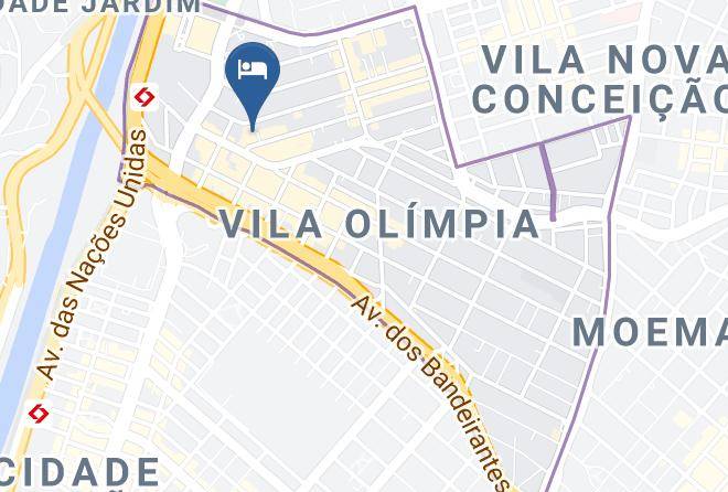 Sao Paulo Itaim Bibi - Radisson Sao Paulo Vila Olimpia Maps