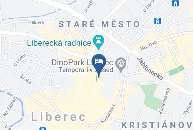 Liberec - Radnice Town Hall Hotel Maps
