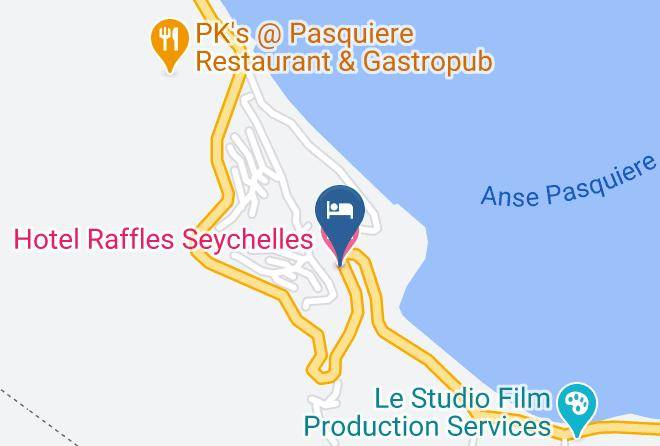 Baie Sainte Anne - Hotel Raffles Seychelles Maps