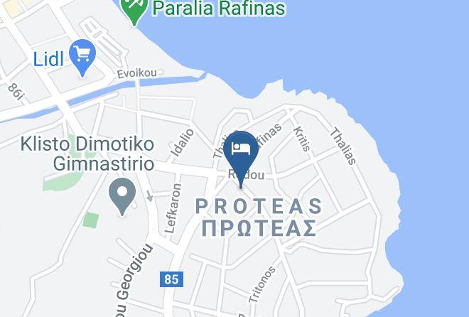 East Attica - Rafina Port Paradise Maps