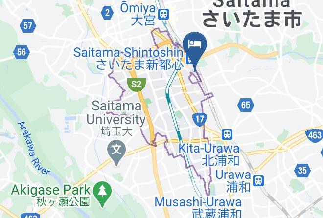 Saitama City Chuo Ward - Rafre Saitama Maps