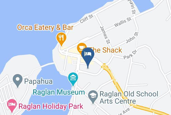 Raglan Sunset Motel Map