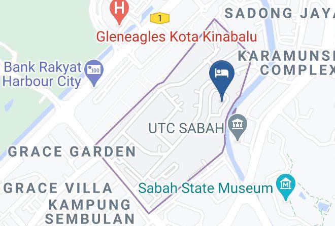 Raia Hotel Kota Kinabalu Map