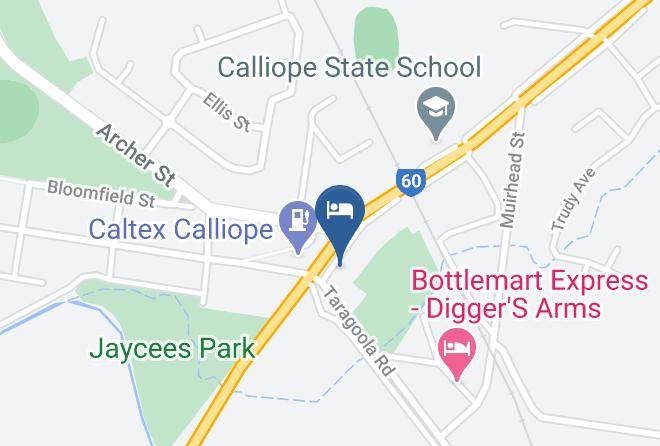 Gladstone - Railway Hotel Motel Maps