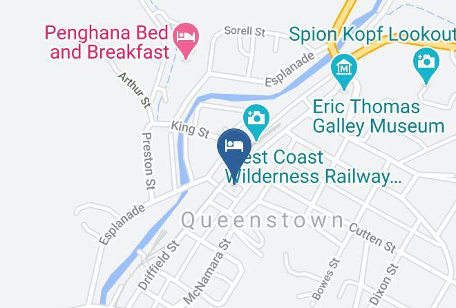 West Coast - Railway Hotel Queenstown Maps