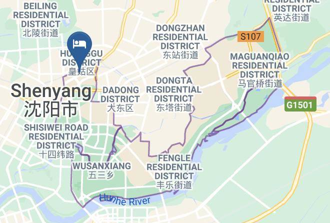 Railway New East Hotel Shenyang Map