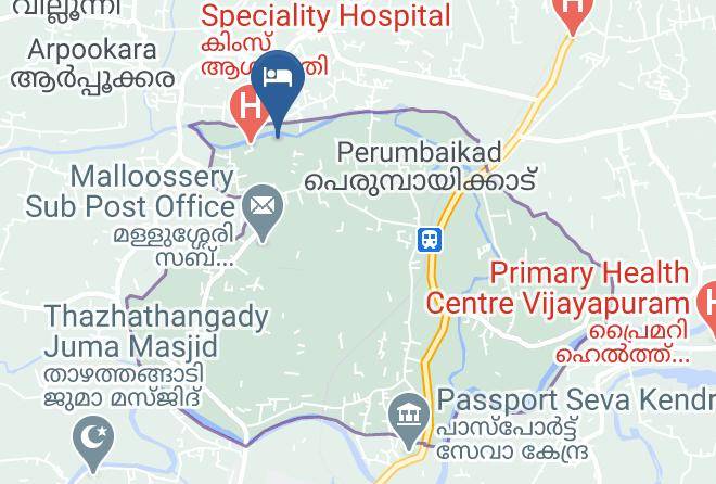 Rain Forest Ayur County Resort Map