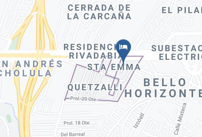 San Andres Cholula - Rain Motel Maps