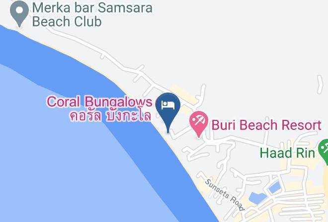 Amphoe Ko Pha Ngan - Rainbow Bungalows Maps