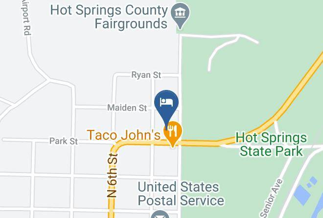 Hot Springs - Rainbow Motel Maps